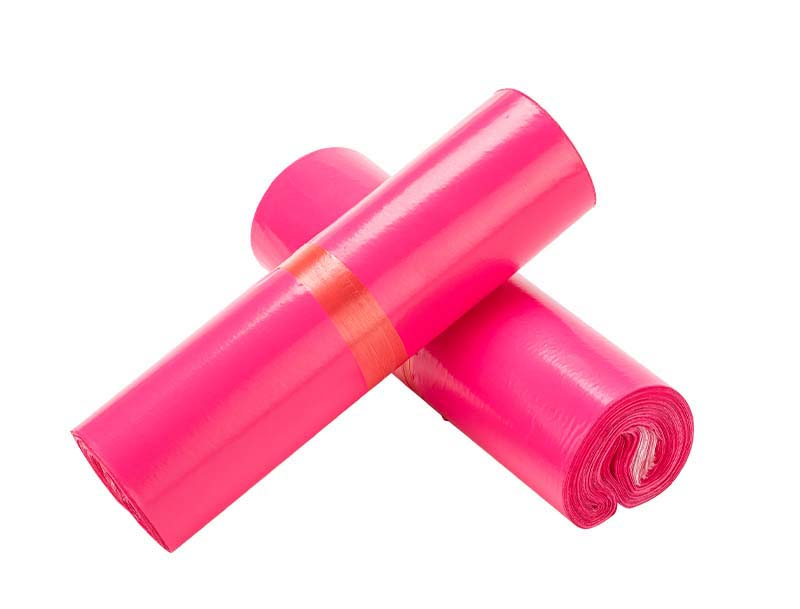 广安玫红色快递袋-02